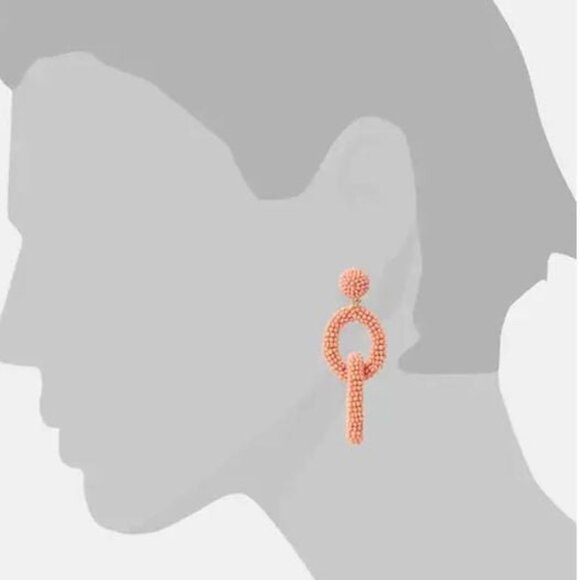 Banana Republic Beaded Chain Hoop Earrings - Picture 4 of 4